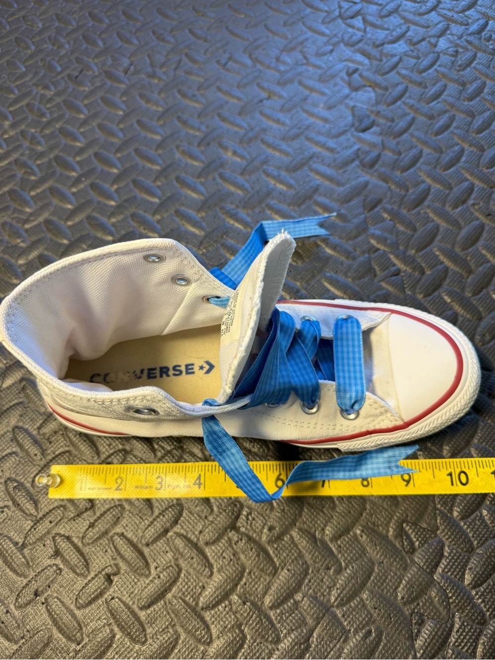 Converse Chuck Taylor All Star High Top White Ribbon Laces Women’s Size 8 - Picture 8 of 11